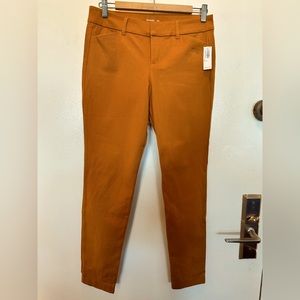 NWT Old Navy High Waisted Pixie Skinny Pants Mustard